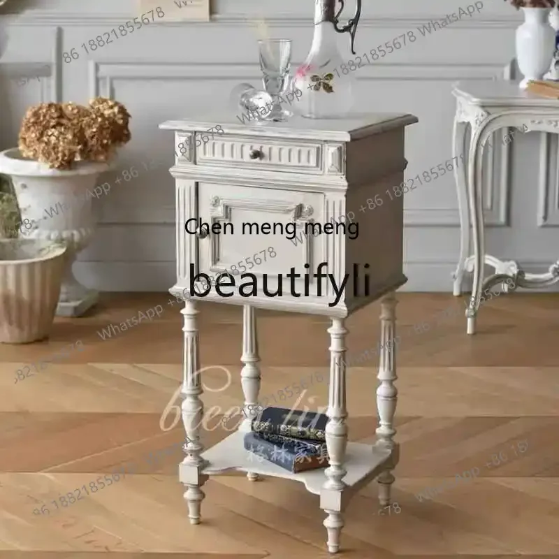 French retro solid wood bedside table solid wood home storage decorative cabinet/bedroom side cabinet6220
French retro solid wood bedside table solid wood home storage decorative cabinet/bedroom side cabinet6220