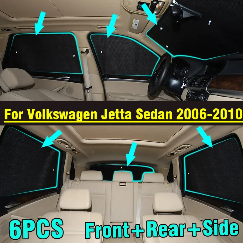 6X Front Side Rear Windows Privacy Sunshade For Volkswagen Jetta Sedan 2006-2010
6X Front Side Rear Windows Privacy Sunshade For Volkswagen Jetta Sedan 2006-2010