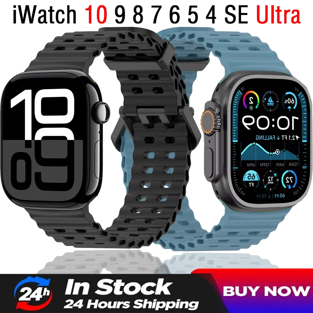 Спортивный ремешок Ocean для Apple Watch Ultra 2/1 49 мм, серия 10 46 мм, 9 8 7 45 мм, браслет iWatch 6 5 4 SE 44 мм Correa
Спортивный ремешок Ocean для Apple Watch Ultra 2/1 49 мм, серия 10 46 мм, 9 8 7 45 мм, браслет iWatch 6 5 4 SE 44 мм Correa