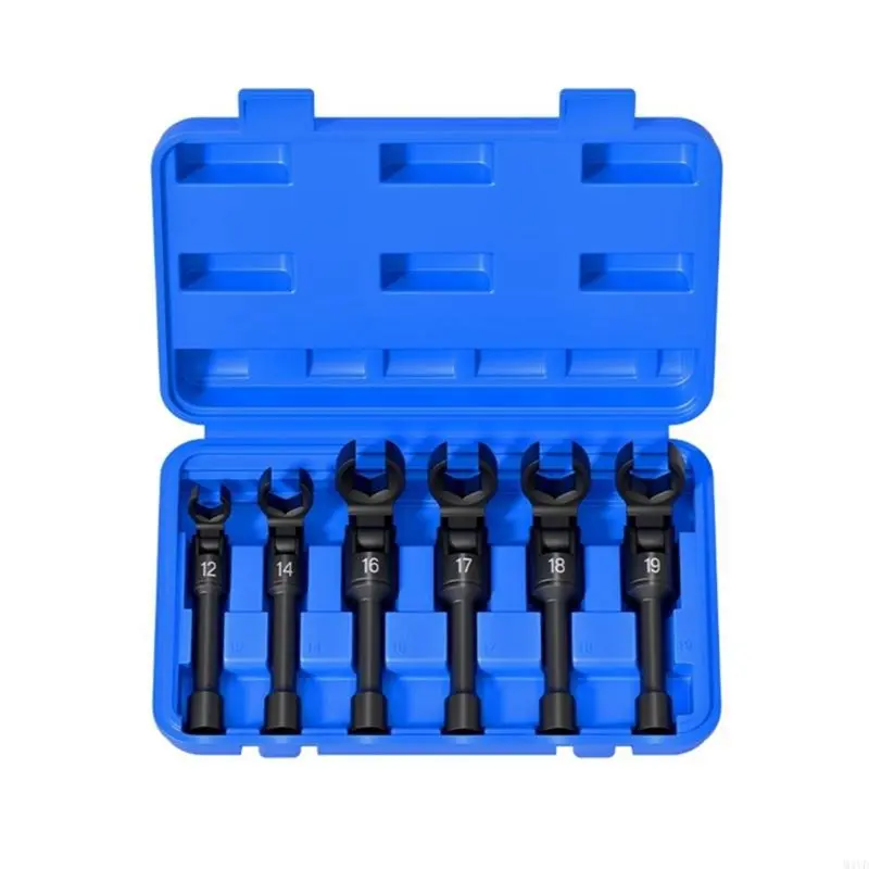 Fuel Line Socket Wrench Set For Injectors- 6 Pieces Removal Flexible Head Stainless Steel
Fuel Line Socket Wrench Set For Injectors- 6 Pieces Removal Flexible Head Stainless Steel