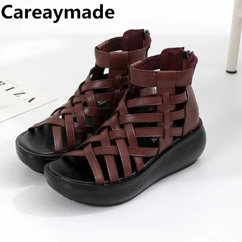 Careaymade-женские ботинки из натуральной кожи 5 см, классические базовые женские ботинки на танкетке и молнии до щиколотки, летние сандалии, тапочки ROME Shoes
Careaymade-женские ботинки из натуральной кожи 5 см, классические базовые женские ботинки на танкетке и молнии до щиколотки, летние сандалии, тапочки ROME Shoes