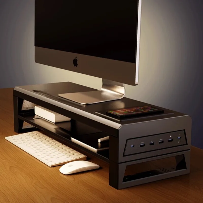 Computer Monitor Riser Stand, Multifunction USB Expansion Dock, Wireless Charging Metal Organizer, Screen Support Rack
Computer Monitor Riser Stand, Multifunction USB Expansion Dock, Wireless Charging Metal Organizer, Screen Support Rack