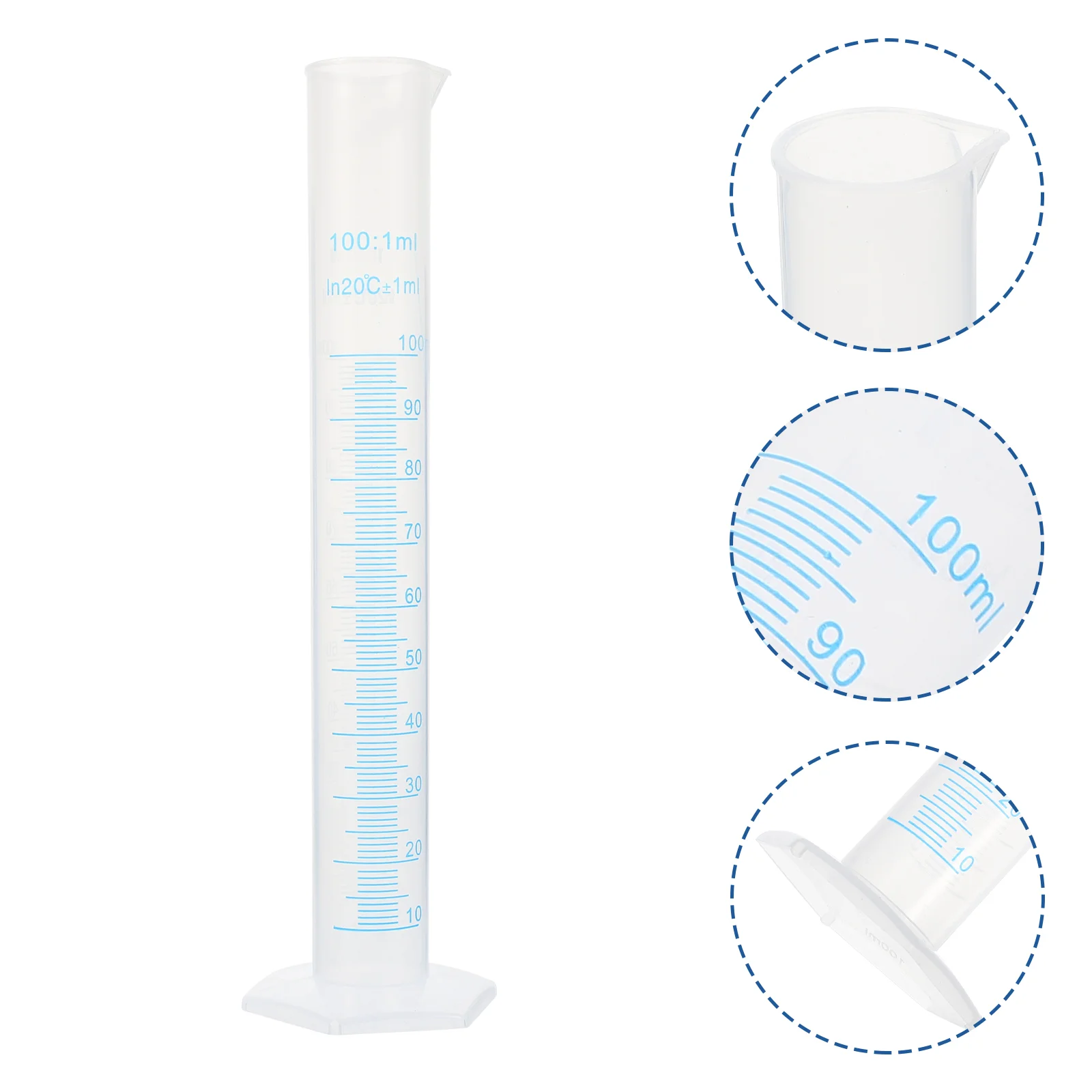 100ml Transparent Plastic Graduated Measuring Cylinder Measuring cylinder plastic Measuring cylinder 100ml
100ml Transparent Plastic Graduated Measuring Cylinder Measuring cylinder plastic Measuring cylinder 100ml