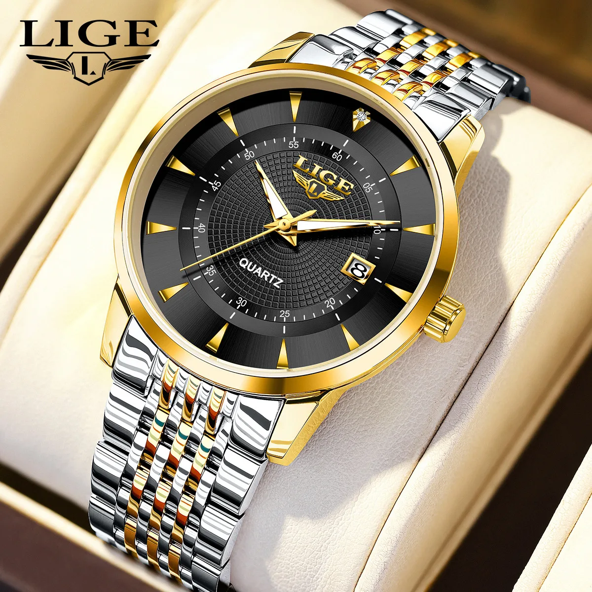 LIGE Luxury Man Wristwatch 30M Waterproof Luminous Calendar Mens Watch Stainless Steel Elegant Business Quartz Watches for Men
LIGE Luxury Man Wristwatch 30M Waterproof Luminous Calendar Mens Watch Stainless Steel Elegant Business Quartz Watches for Men