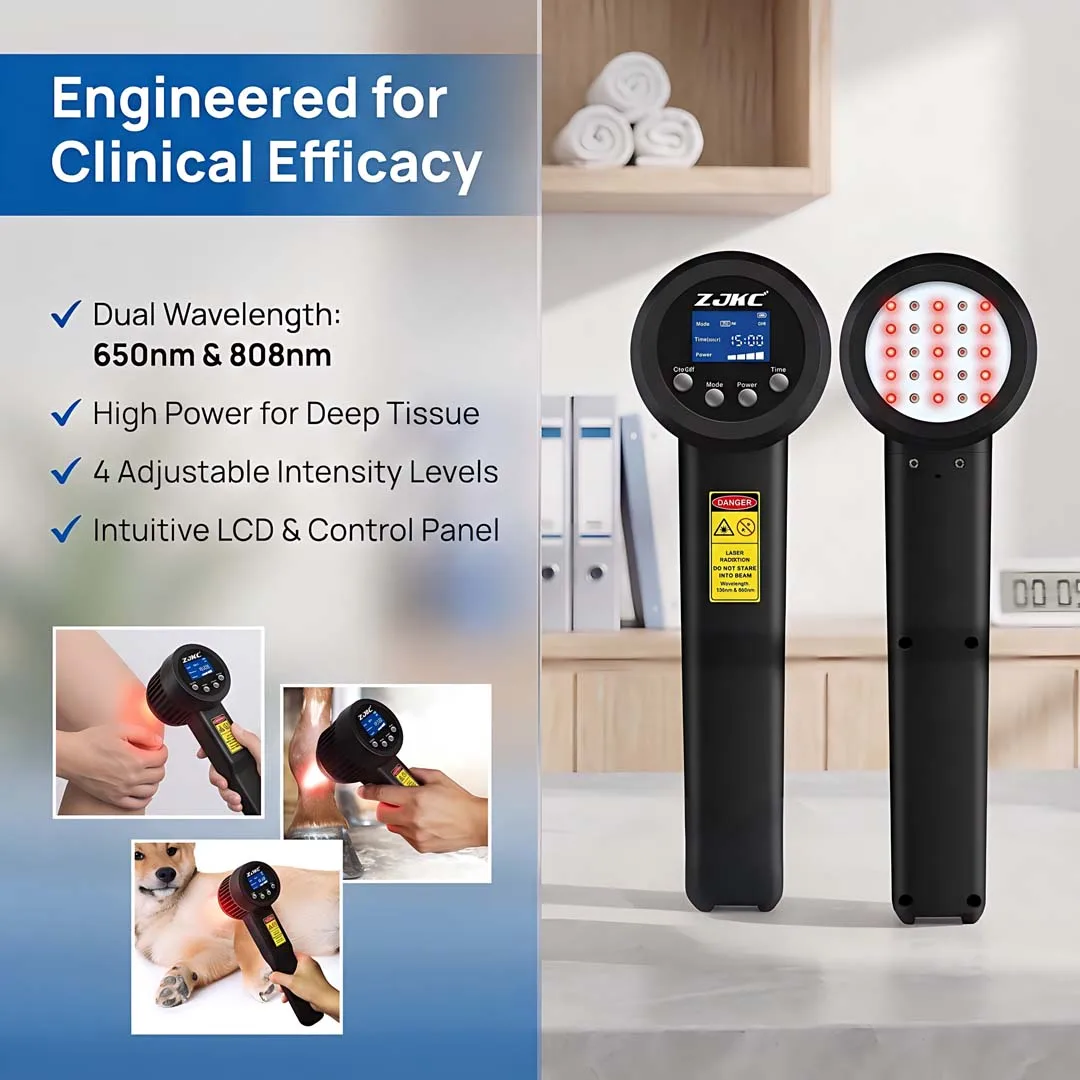 8W Multi Wavelength Laser Therapy 808nm 650nm Pulsed LLLT Anti-inflammatory Machine for Sprain Strain Edema Relief
8W Multi Wavelength Laser Therapy 808nm 650nm Pulsed LLLT Anti-inflammatory Machine for Sprain Strain Edema Relief