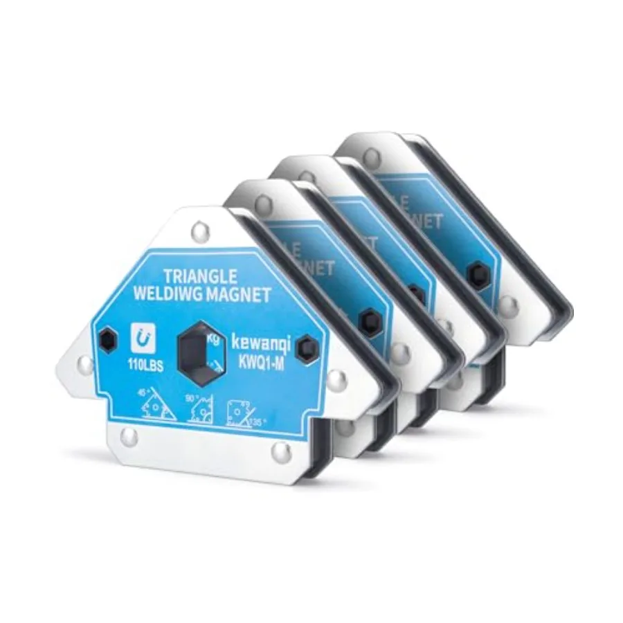 110 LB Welding Magnets Clamp Sets-4 Pieces of Magnetic Welding Holder 110 LBS Holding Power Welder Tools and Accories
110 LB Welding Magnets Clamp Sets-4 Pieces of Magnetic Welding Holder 110 LBS Holding Power Welder Tools and Accories