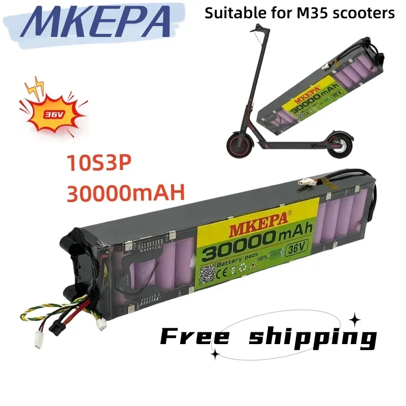 Original 36V 30000mAh battery For Xiaomi Scooter M365 M356 Pro Special battery pack 36V Li-ion battery 30000mAh Riding 55km
Original 36V 30000mAh battery For Xiaomi Scooter M365 M356 Pro Special battery pack 36V Li-ion battery 30000mAh Riding 55km