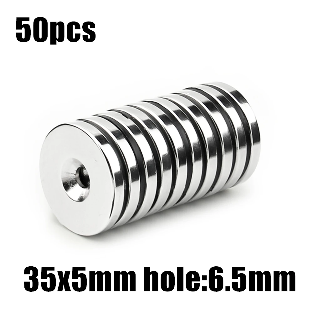 50pcs 35x5mm Hole: 6mm super Strong Round Neodymium Countersunk Ring Magnets Rare Earth N35
50pcs 35x5mm Hole: 6mm super Strong Round Neodymium Countersunk Ring Magnets Rare Earth N35