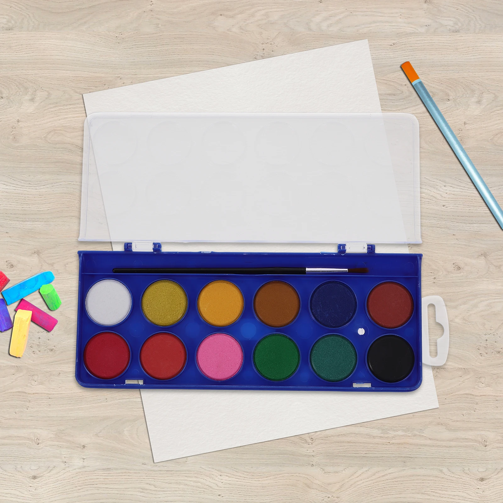 Watercolor Paint Set Powder Kit Watercolour Pigment Gouache Solid Outdoor Sketching
Watercolor Paint Set Powder Kit Watercolour Pigment Gouache Solid Outdoor Sketching