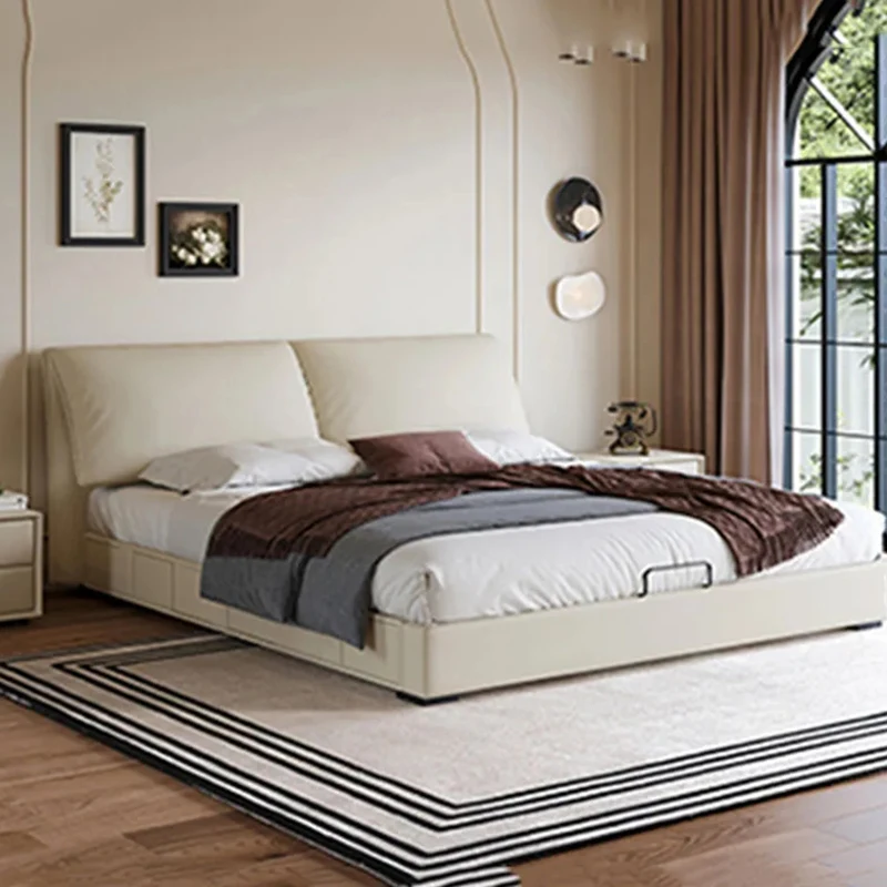 Classic European Double Bed Luxury Italian European Design King Bed Modern Floor Leather Meubles De Chambre Nordic Furniture
Classic European Double Bed Luxury Italian European Design King Bed Modern Floor Leather Meubles De Chambre Nordic Furniture