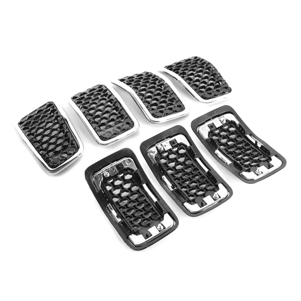 Chrome Car Front Insert Mesh Grille Decoration Cover Front Radiator Inlet Grill Trim for Jeep Cherokee 2019 2020 2021
Chrome Car Front Insert Mesh Grille Decoration Cover Front Radiator Inlet Grill Trim for Jeep Cherokee 2019 2020 2021