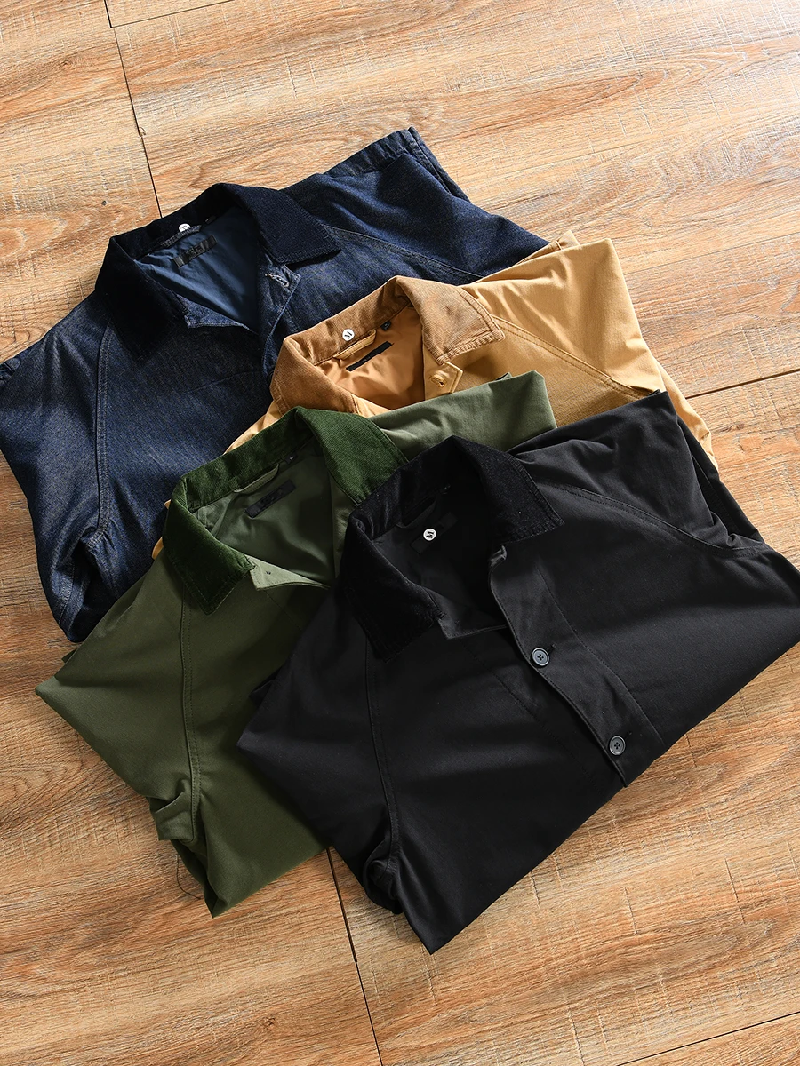 New Spring Autumn Men's Casual Jacket Contrast Color Collar Fitting Room Ready Vintage Style Outerwear Polyester Cotton Blend
New Spring Autumn Men's Casual Jacket Contrast Color Collar Fitting Room Ready Vintage Style Outerwear Polyester Cotton Blend