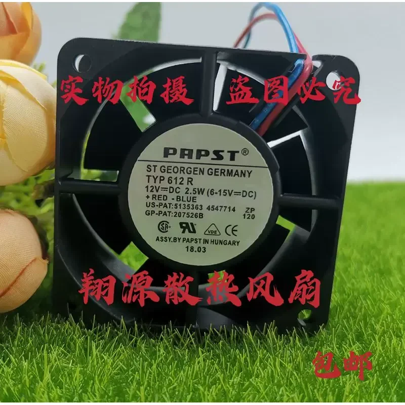 Original EBM-papst TYP 612M 612S 612R 6025 12V 6cm DC Axial Fan for German Industrial Equipment
Original EBM-papst TYP 612M 612S 612R 6025 12V 6cm DC Axial Fan for German Industrial Equipment