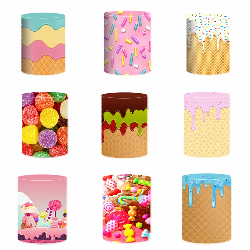 Sweet Candy Cylinder Covers Pink Pedestal Baby Shower Birthday Party Desserts Table Decor Banner Ice Cream Plinth Cover Props
Sweet Candy Cylinder Covers Pink Pedestal Baby Shower Birthday Party Desserts Table Decor Banner Ice Cream Plinth Cover Props