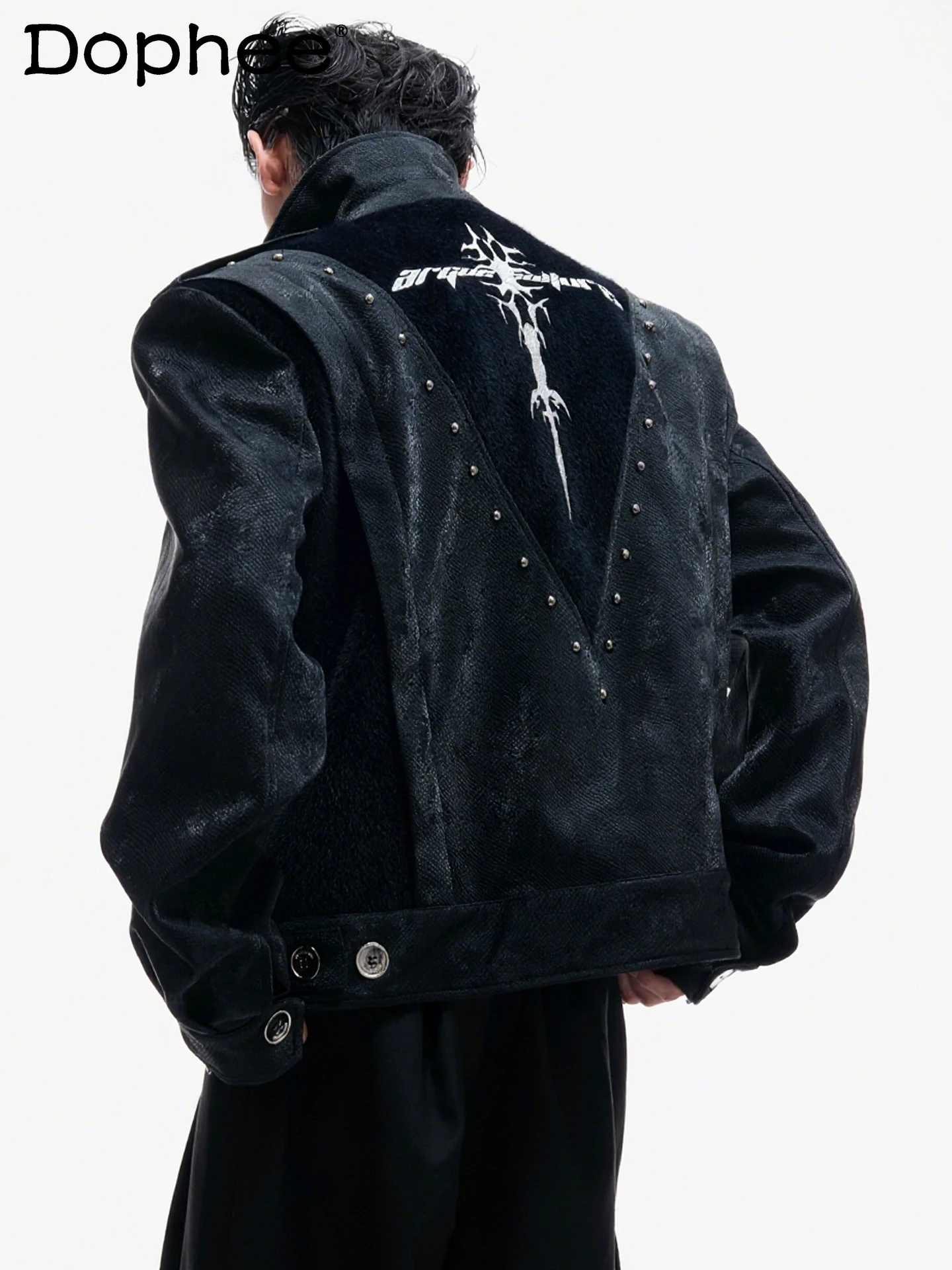 2025 Autumn New Trend Heavy Craft Rivet Embroidery Short Jacket Turn-down Collar Loose Casual Coat for Men
2025 Autumn New Trend Heavy Craft Rivet Embroidery Short Jacket Turn-down Collar Loose Casual Coat for Men