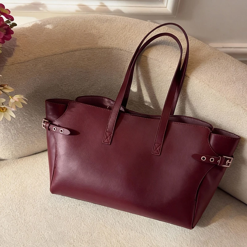Wing Style Tote Bag Set With Matching Purse, Large Capacity Burgundy Women Underarm Shoulder Bag, Designer Handbag
Wing Style Tote Bag Set With Matching Purse, Large Capacity Burgundy Women Underarm Shoulder Bag, Designer Handbag