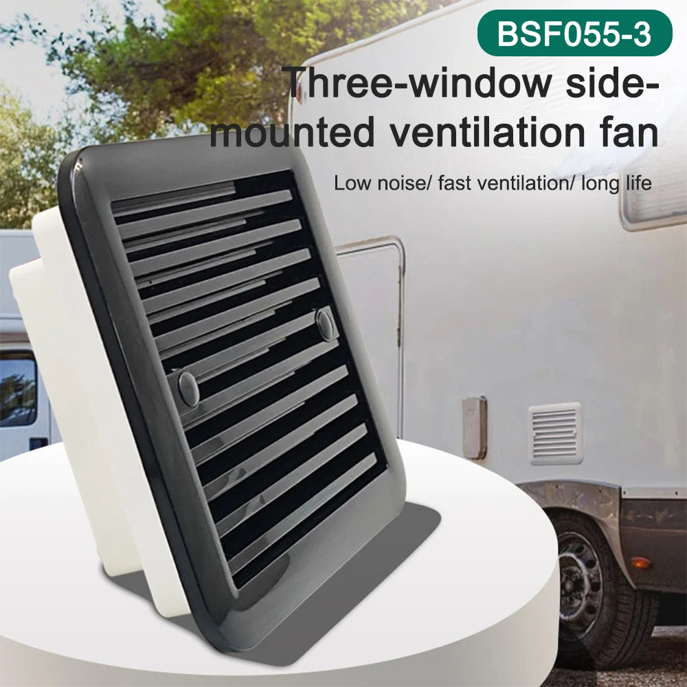 RV Side Mounted 205 Silent Exhaust Outlet Large Refrigerator Air Outletheat Dissipation Ventilation Fan Louver 
RV Side Mounted 205 Silent Exhaust Outlet Large Refrigerator Air Outletheat Dissipation Ventilation Fan Louver