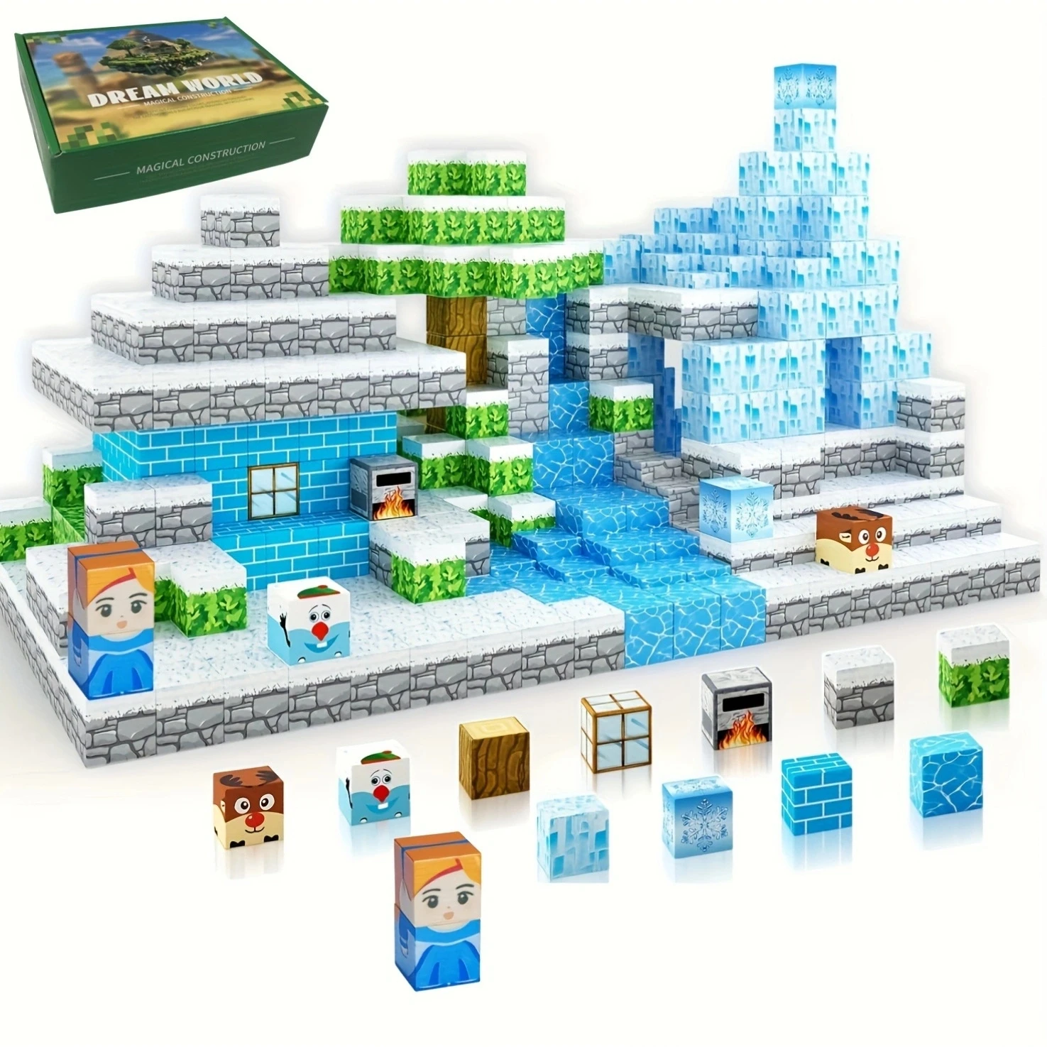 Creative Magnetic Building Block Bricks My Famous World Snow Scene Architectural DIY Model Kid Toy Christmas Gift for Boys Girls
Creative Magnetic Building Block Bricks My Famous World Snow Scene Architectural DIY Model Kid Toy Christmas Gift for Boys Girls