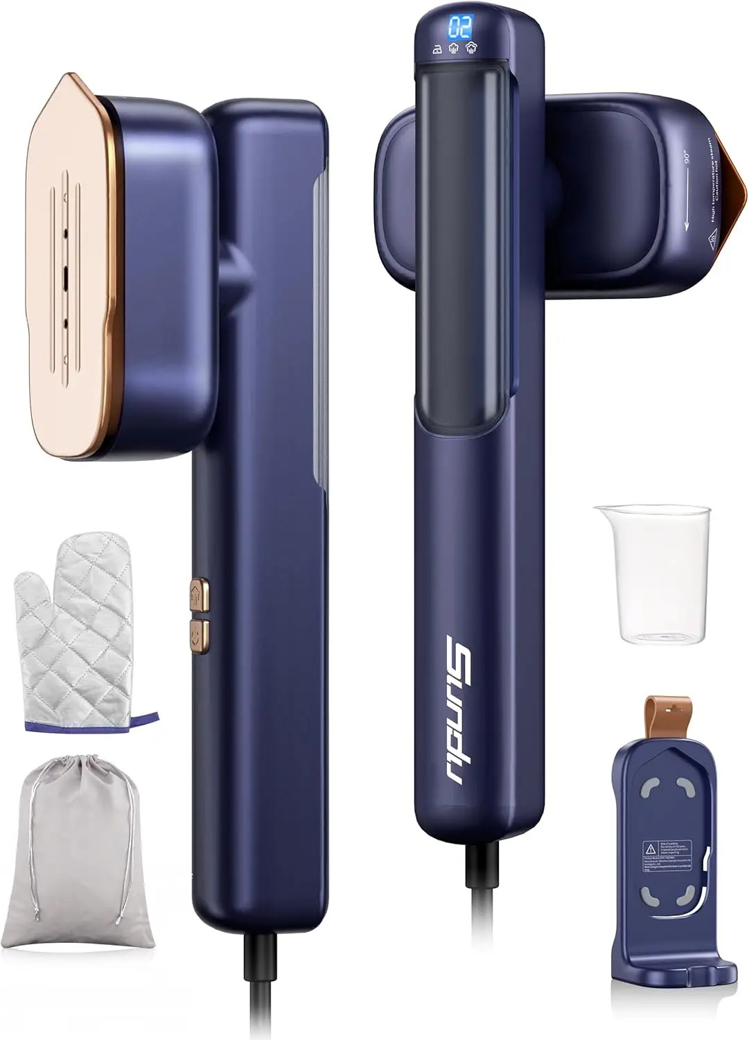 Portable Travel Steamer & Iron, 15s Fast Heat, 100V-240V Global Use, LED Display, Compact for Worldwide Travel
Portable Travel Steamer & Iron, 15s Fast Heat, 100V-240V Global Use, LED Display, Compact for Worldwide Travel