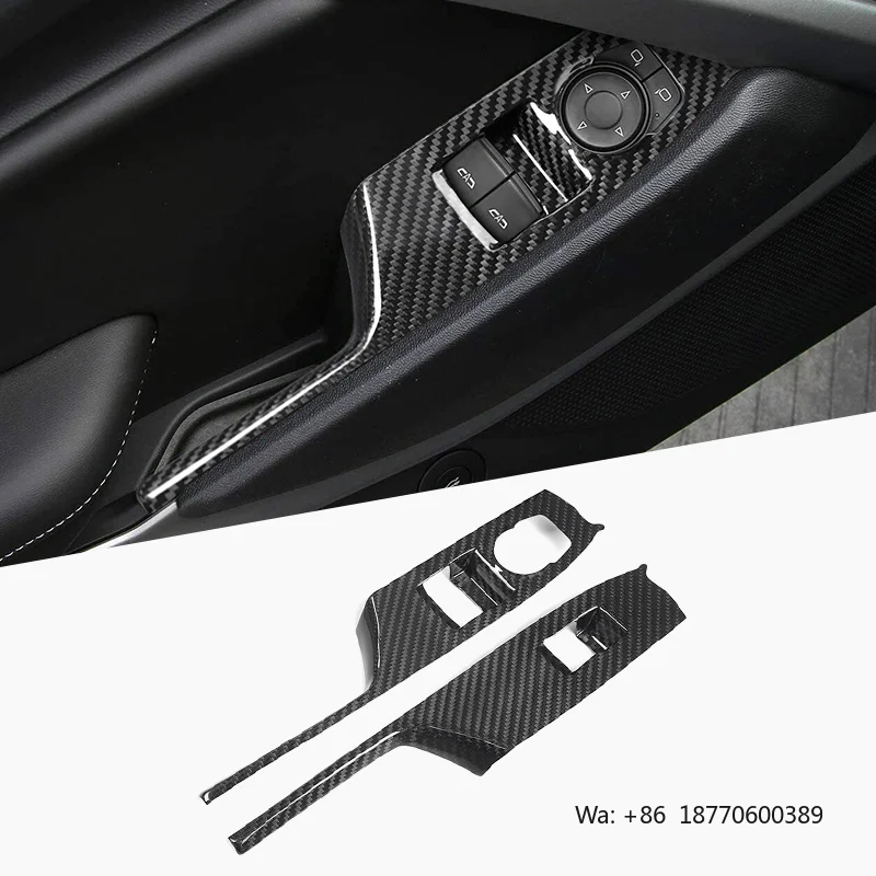 Shasha Carbon Window Glass Lift panel Trim Real Carbon Fiber Interior Accessories For Camaro 16-23
Shasha Carbon Window Glass Lift panel Trim Real Carbon Fiber Interior Accessories For Camaro 16-23