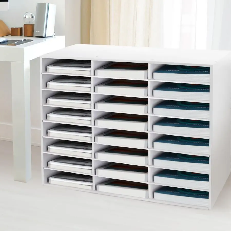 Настольный органайзер для хранения бумаги, органайзер для литературы, 24-слойный почтовый ящик для классной комнаты с регулируемыми полками, настольный файл Sorte
Настольный органайзер для хранения бумаги, органайзер для литературы, 24-слойный почтовый ящик для классной комнаты с регулируемыми полками, настольный файл Sorte