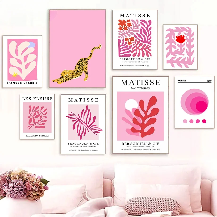 Scandinavian Minimalist Wall Art Posters Pink Matisse Bauhaus Flower Market Hd Canvas Prints Home Bedroom Living Room Decoration
Scandinavian Minimalist Wall Art Posters Pink Matisse Bauhaus Flower Market Hd Canvas Prints Home Bedroom Living Room Decoration