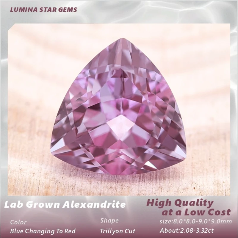 Lab Grown Alexandrite Gemstone Trillion Cut Color Change Green to Purple for Jewelry Making Lab Grown Sapphire Alternative
Lab Grown Alexandrite Gemstone Trillion Cut Color Change Green to Purple for Jewelry Making Lab Grown Sapphire Alternative