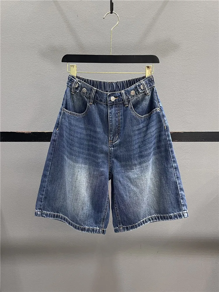 High Waist Loose Fit Casual Jeans Women's Five-Button Design Summer New Style Wide Leg Pants Casual Leisure Denim Skinnies
High Waist Loose Fit Casual Jeans Women's Five-Button Design Summer New Style Wide Leg Pants Casual Leisure Denim Skinnies