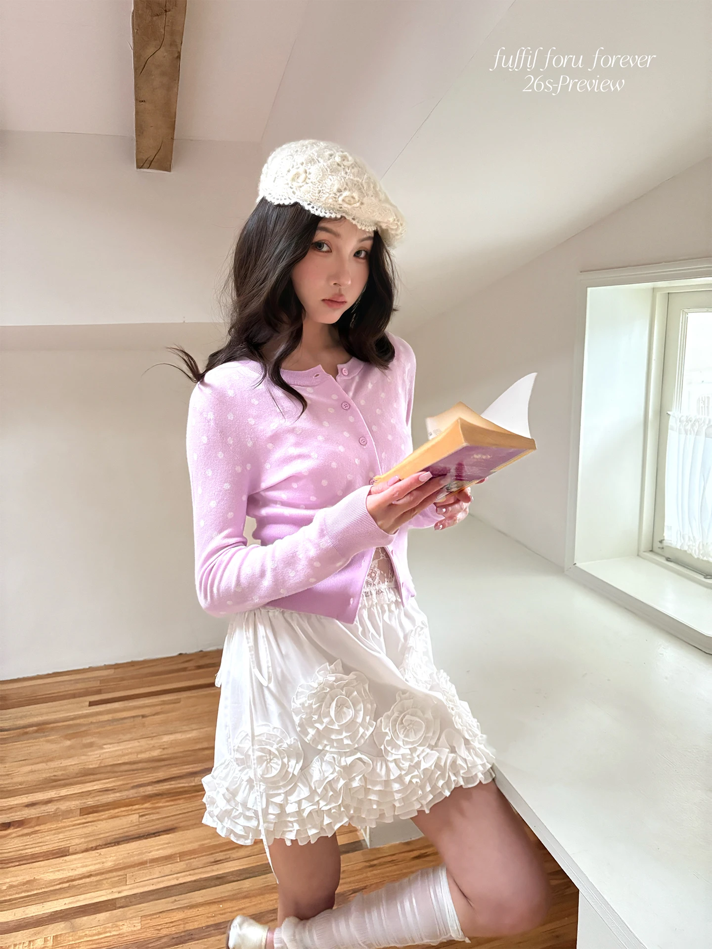 Women's Early Spring Short Knitted Cardigan Cotton 100% Polka Dot Waist-Cinching Atmosphere Layering French Style Long Sleeve...
Women's Early Spring Short Knitted Cardigan Cotton 100% Polka Dot Waist-Cinching Atmosphere Layering French Style Long Sleeve...