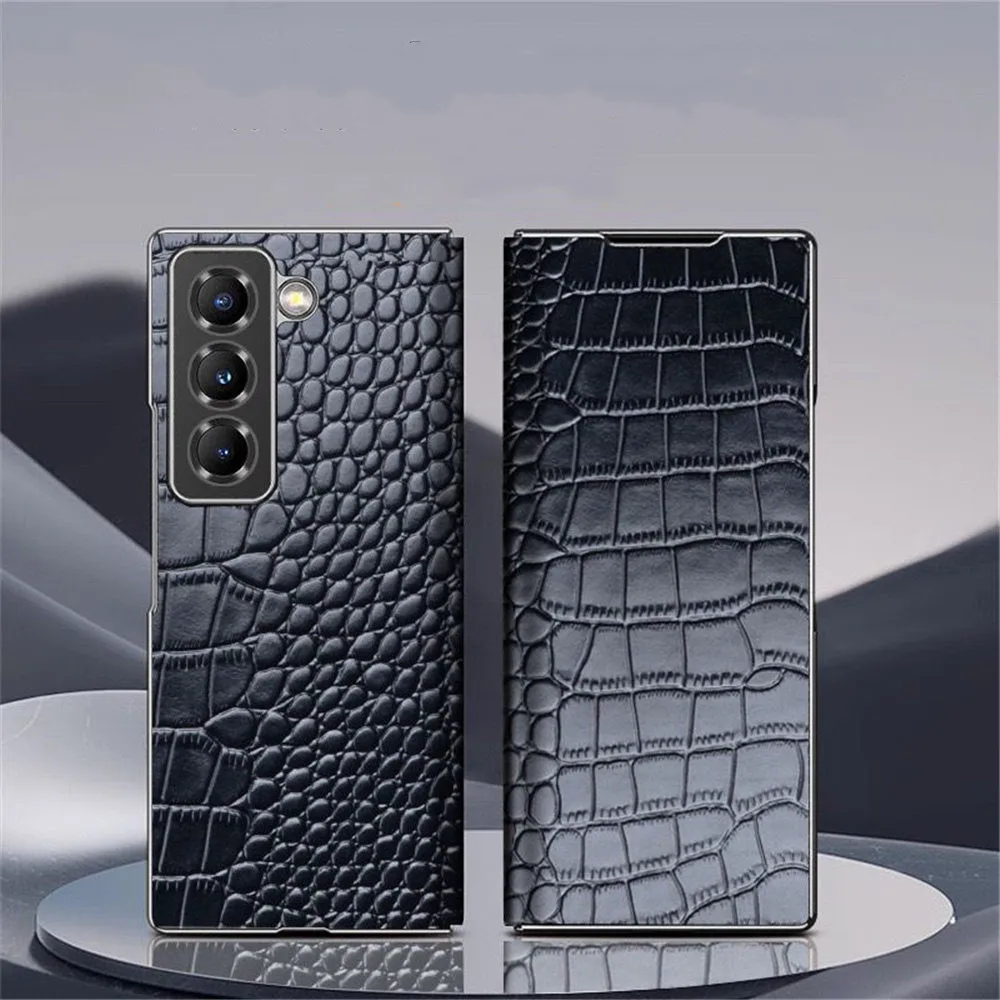 Чехол-книжка премиум-класса из натуральной яловой кожи для Samsung Galaxy Z Fold6 W25, деловой чехол из крокодиловой кожи
Чехол-книжка премиум-класса из натуральной яловой кожи для Samsung Galaxy Z Fold6 W25, деловой чехол из крокодиловой кожи