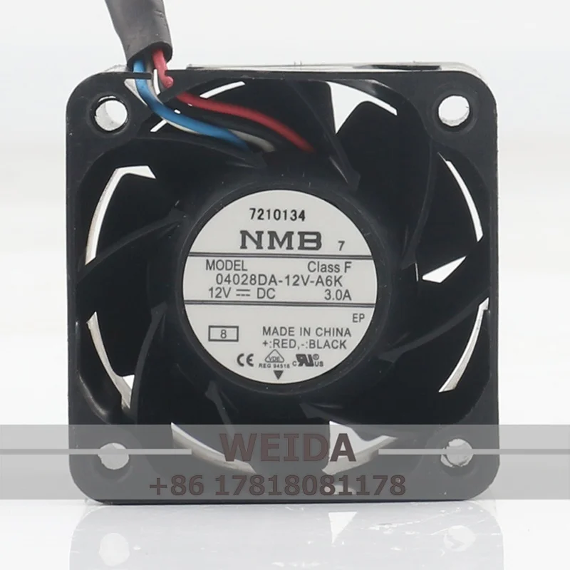 NMB Original 04028DA-12V-A6K PWM Speed Control 4028 40X40X28MM 12V 3.0A Server Cooling Fan
NMB Original 04028DA-12V-A6K PWM Speed Control 4028 40X40X28MM 12V 3.0A Server Cooling Fan