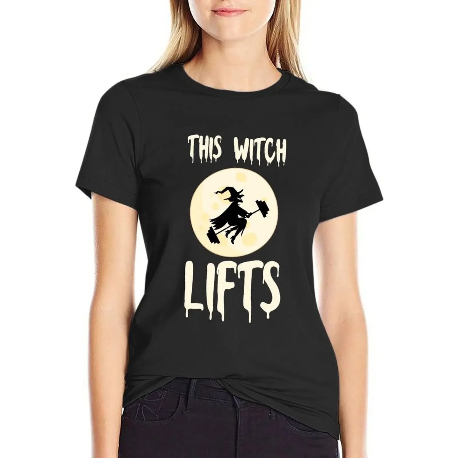 Womens This Witch Lifts Funny Halloween Lifting T-Shirt funny vintage customs design your own Top Women
Womens This Witch Lifts Funny Halloween Lifting T-Shirt funny vintage customs design your own Top Women