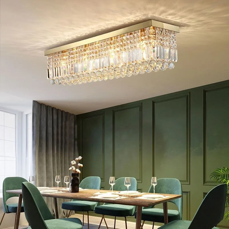 Crystal Chandelier Pendant Ceiling Light Luxury Home Rectangular Dining Room Bar Hallway Hotel Entrance Decor Lighting Fixture
Crystal Chandelier Pendant Ceiling Light Luxury Home Rectangular Dining Room Bar Hallway Hotel Entrance Decor Lighting Fixture