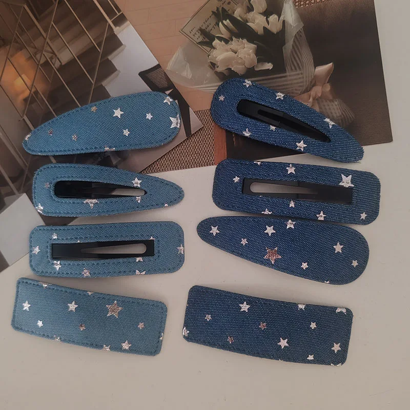 4pc Fashion Denim Star BB Hairpin Hair Side Clips for Girls Women Childs Ladies Korean Hair Accessories
4pc Fashion Denim Star BB Hairpin Hair Side Clips for Girls Women Childs Ladies Korean Hair Accessories