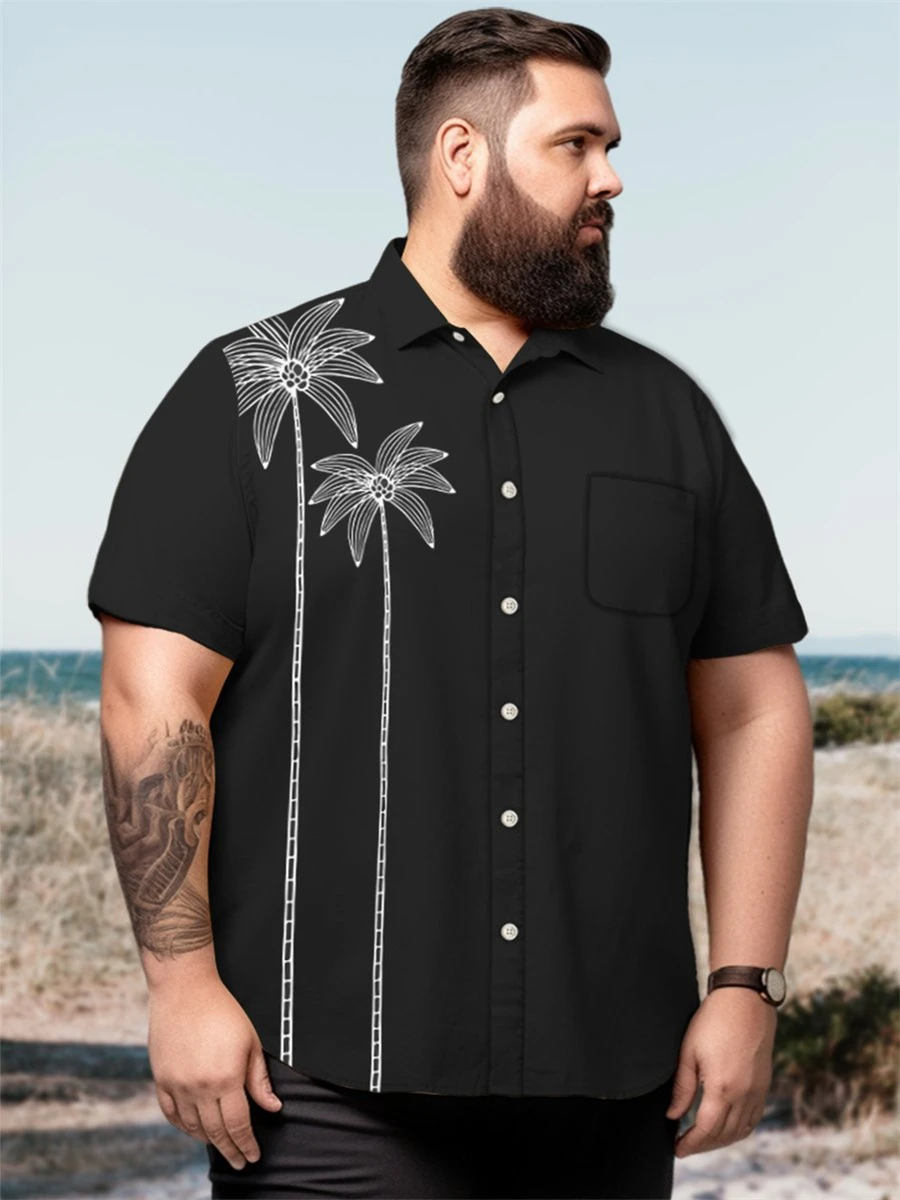 Fashion Summer Black Print Shirts Men Casual Short Sleeved Shirts Blouses Turn-Down Collar Streetwear Clothing
Fashion Summer Black Print Shirts Men Casual Short Sleeved Shirts Blouses Turn-Down Collar Streetwear Clothing