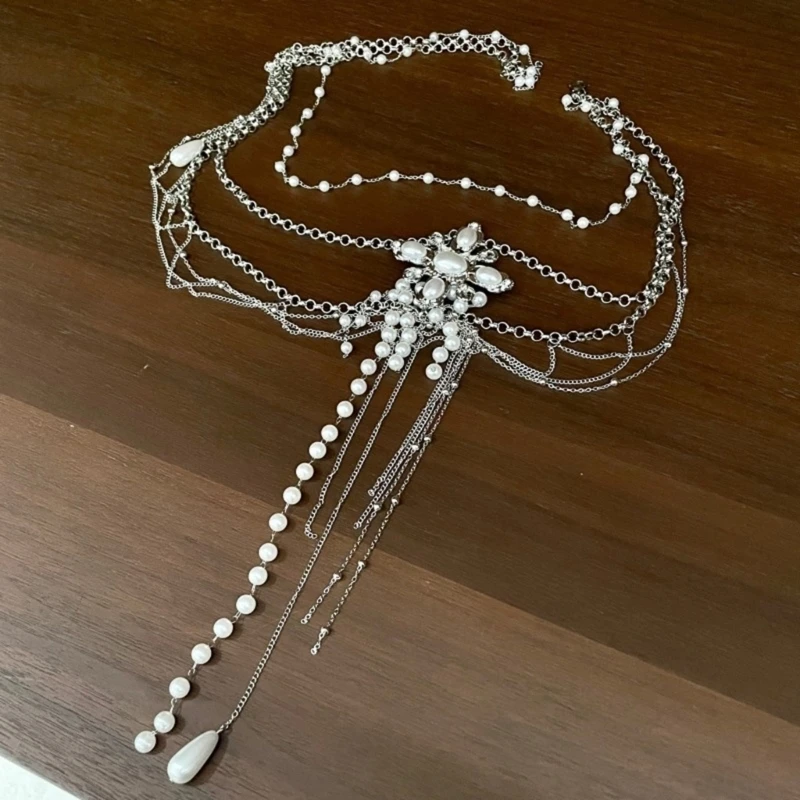 Unique Adjustable Simulated Pearls Beaded Waist Chain Featuring Rhinestones Flower Design
Unique Adjustable Simulated Pearls Beaded Waist Chain Featuring Rhinestones Flower Design