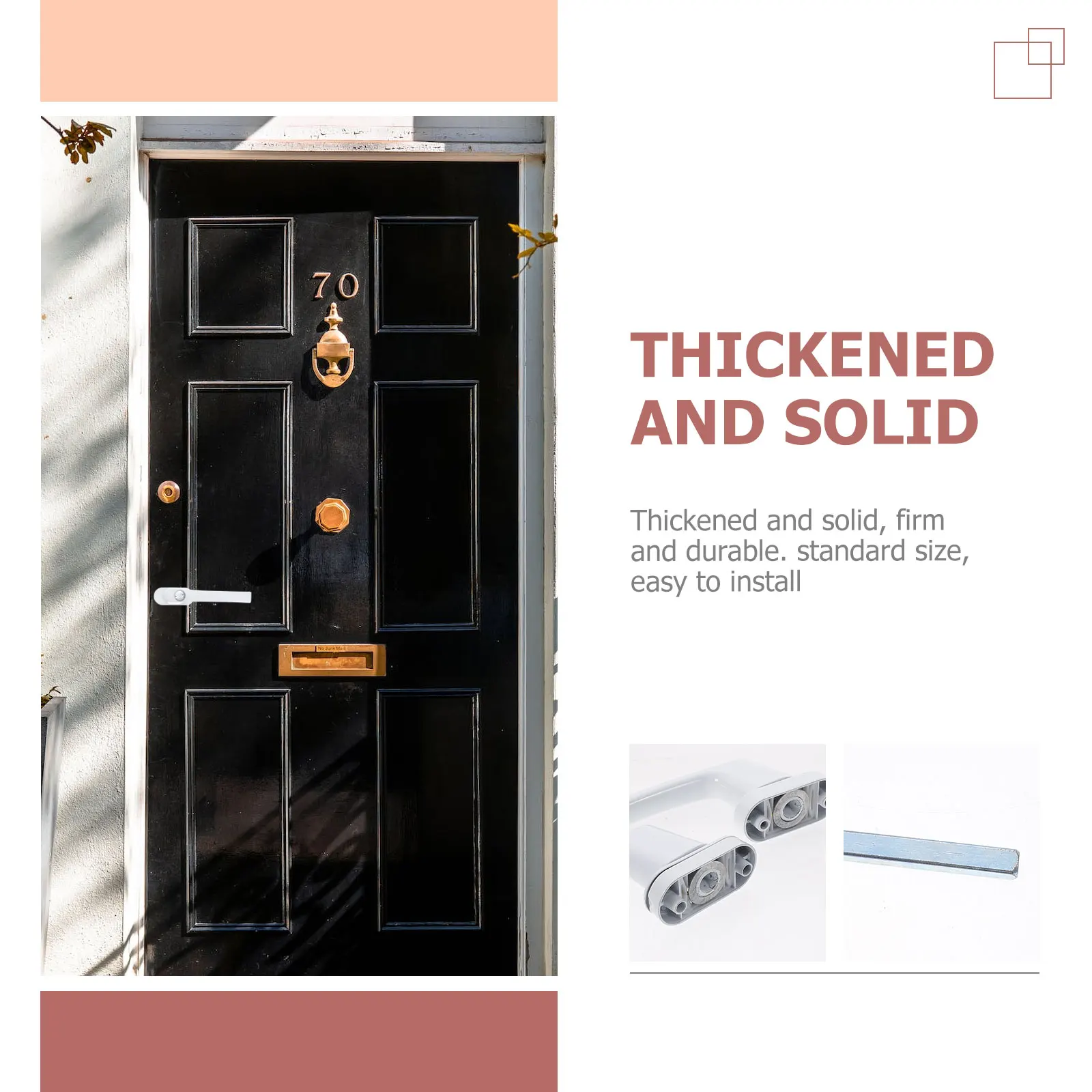 Solid Thickened Lever Door Handle Security Lock For Door Window Sturdy Durable Easy Install Strong Pull Bearing Separate
Solid Thickened Lever Door Handle Security Lock For Door Window Sturdy Durable Easy Install Strong Pull Bearing Separate