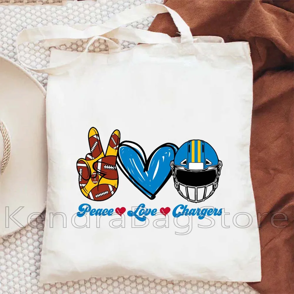 Cute Peace Love Chargers Football Team Art Print Tote Bag Canvas Handbag Large Capacity Trendy Simple Durable Canvas Cotton Bag
Cute Peace Love Chargers Football Team Art Print Tote Bag Canvas Handbag Large Capacity Trendy Simple Durable Canvas Cotton Bag