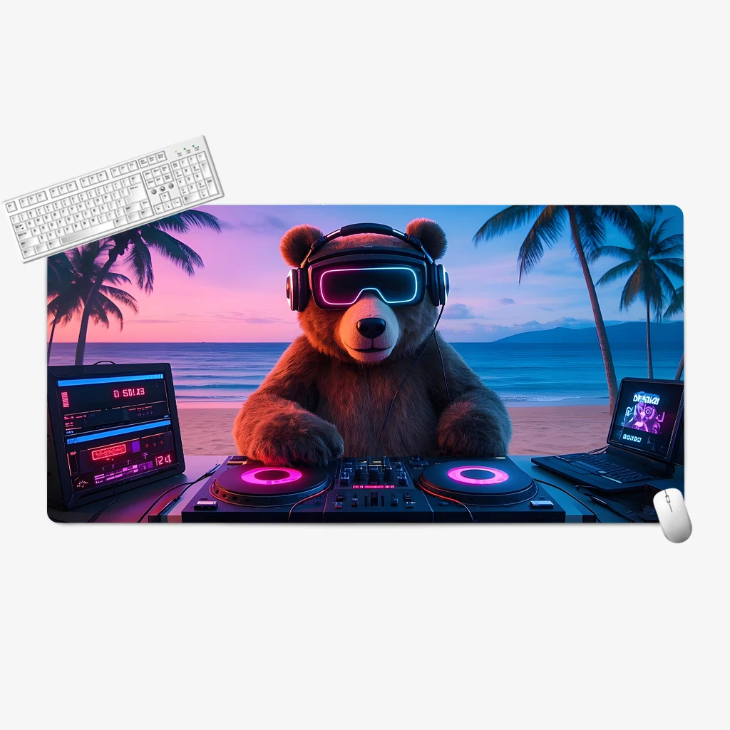 Deluxe mousepad DJ Bear pattern high-end gaming pads Multi-model rubber non-slip computer desk mat Large lengthened thicker mats
Deluxe mousepad DJ Bear pattern high-end gaming pads Multi-model rubber non-slip computer desk mat Large lengthened thicker mats
