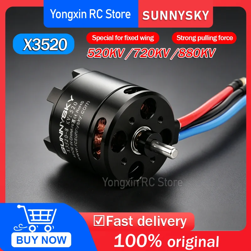 SUNNYSKY X3520 520KV 720KV 880KV Motor for RC Models FPV Quadcopter Multicopte Drone
SUNNYSKY X3520 520KV 720KV 880KV Motor for RC Models FPV Quadcopter Multicopte Drone