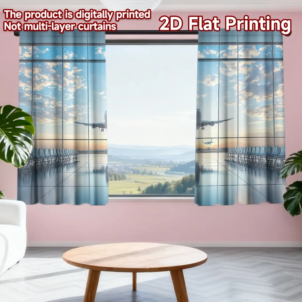 2D flat printing 2pcs Drapes Airplanes at Sunset Digital Printed Polyester Drapes Birthday Party Use for Classroom Office Drapes
2D flat printing 2pcs Drapes Airplanes at Sunset Digital Printed Polyester Drapes Birthday Party Use for Classroom Office Drapes