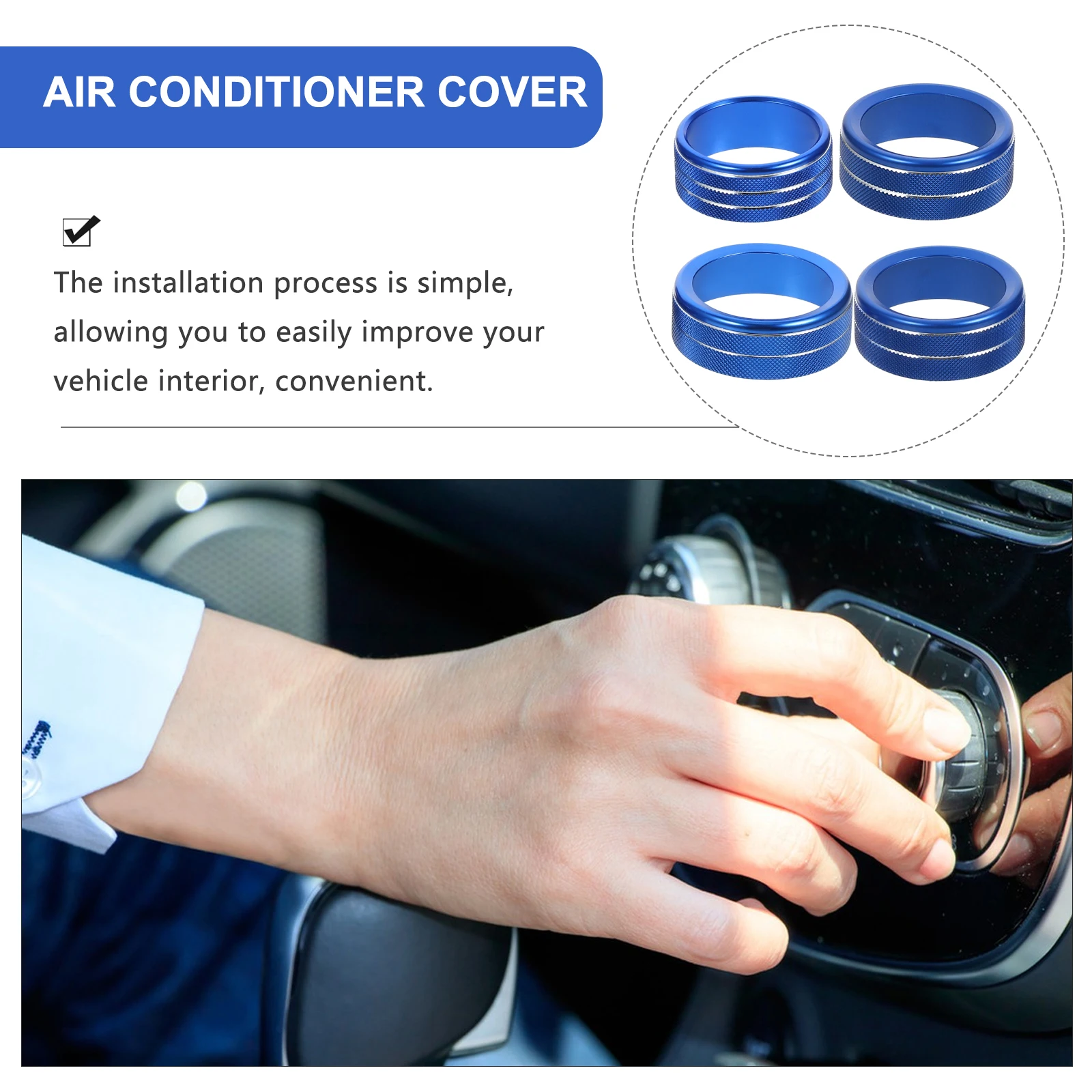 4pcs Air Conditioner Switch Decoration Ring Aluminum Alloy Conditioning Button Trim JLU 2018 2022 Knob Cover
4pcs Air Conditioner Switch Decoration Ring Aluminum Alloy Conditioning Button Trim JLU 2018 2022 Knob Cover