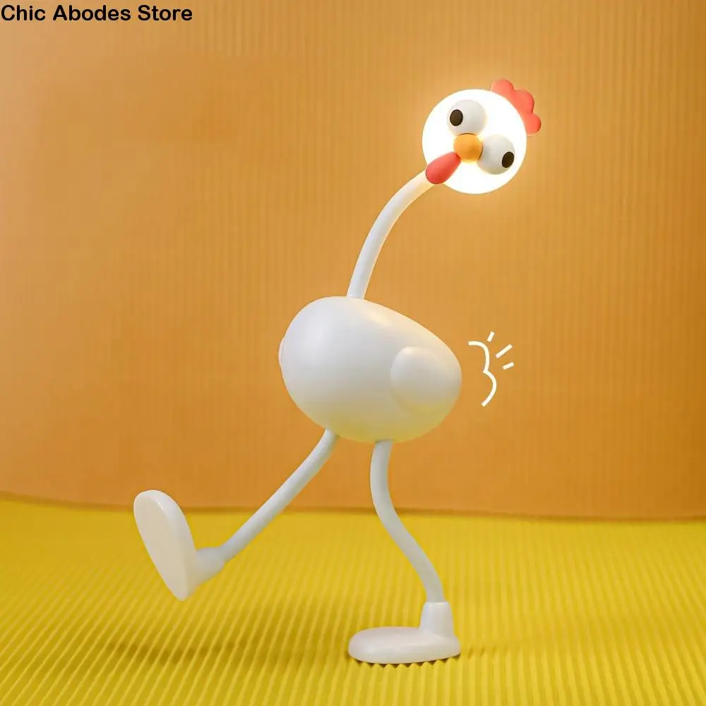 3 Lighting Modes Funny Chicken Night Light Eye Protection Soft Light Bedside Decor Light Cute Cartoon Multifunctional
3 Lighting Modes Funny Chicken Night Light Eye Protection Soft Light Bedside Decor Light Cute Cartoon Multifunctional