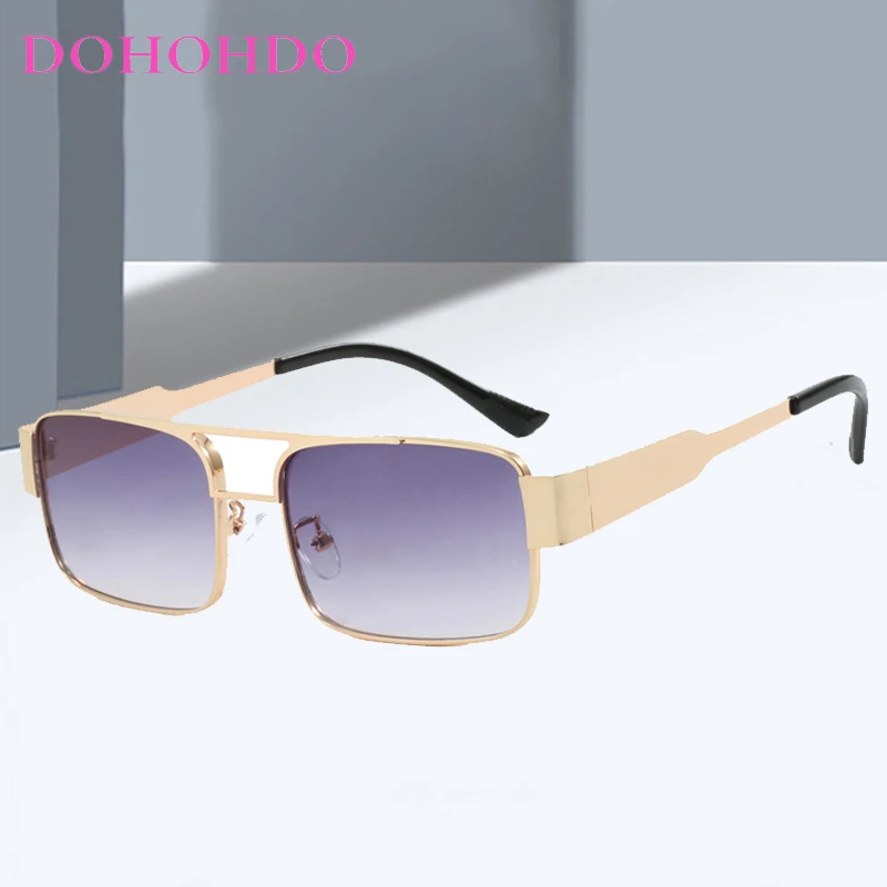 New Luxury Metal Punk Double Bridge Square Frame Women Sunglasses Brand Designer Men Sunglass Travel Drive Eyewear UV400 Lentes
New Luxury Metal Punk Double Bridge Square Frame Women Sunglasses Brand Designer Men Sunglass Travel Drive Eyewear UV400 Lentes