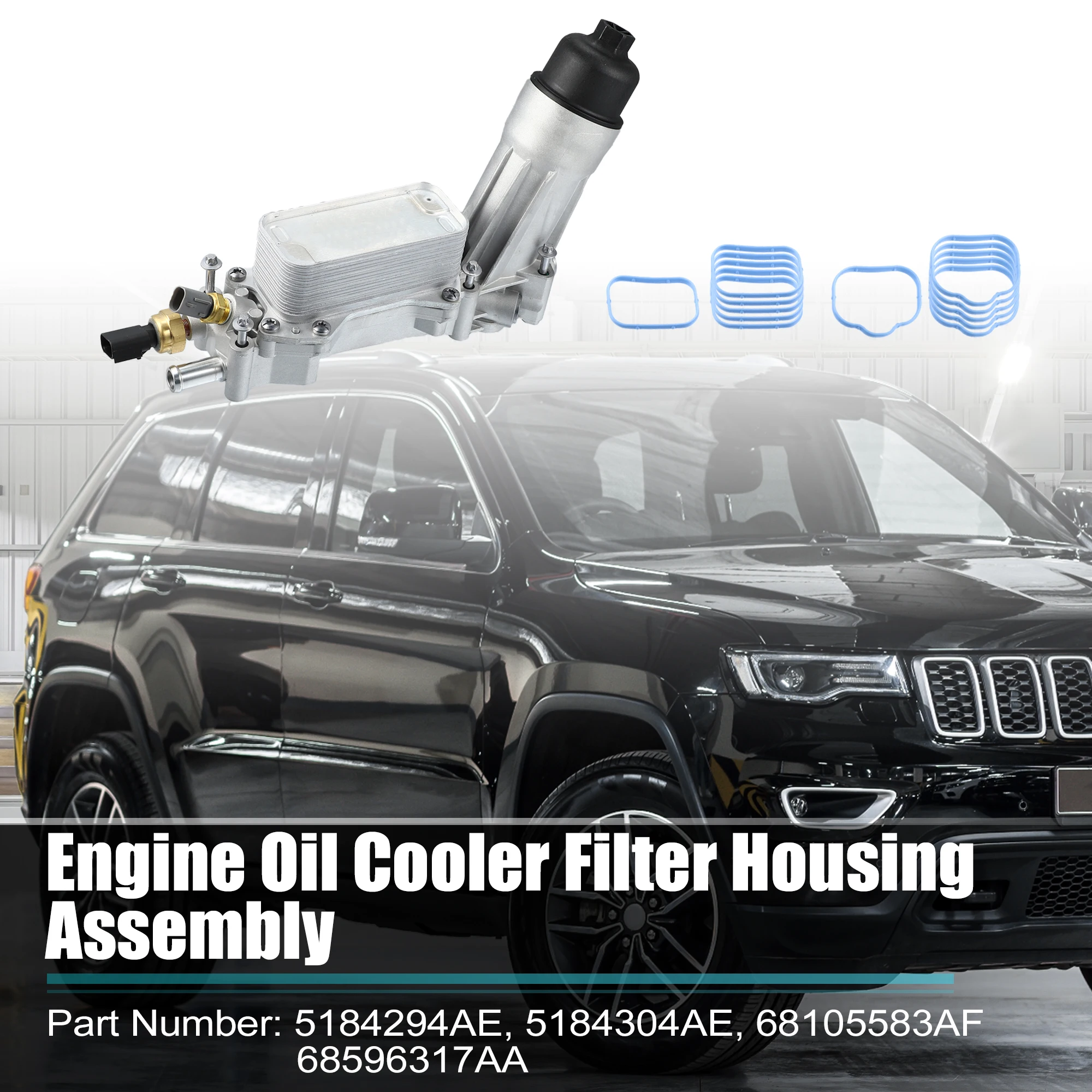 UXCELL Aluminum Engine Oil Cooler Filter Housing For Jeep Grand Cherokee 2011-2016 For Dodge Journey 2011-2016
UXCELL Aluminum Engine Oil Cooler Filter Housing For Jeep Grand Cherokee 2011-2016 For Dodge Journey 2011-2016