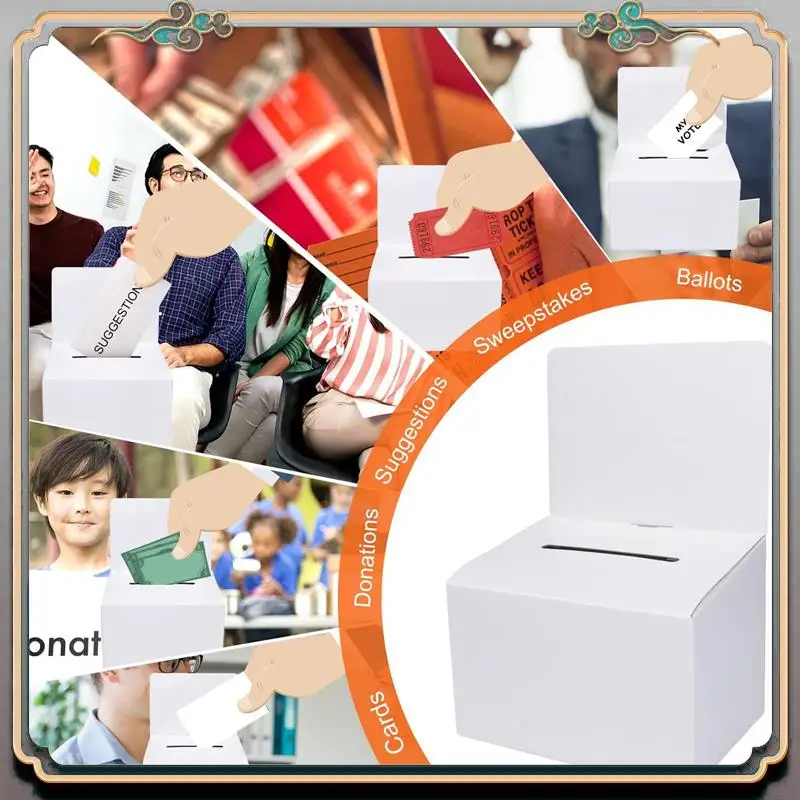 Durable 24 Pack Cardboard Ballot Box With Slot, Raffle Boxes 6X6inch, Suggestion Boxes With Removable Slot, Donation Boxes
Durable 24 Pack Cardboard Ballot Box With Slot, Raffle Boxes 6X6inch, Suggestion Boxes With Removable Slot, Donation Boxes