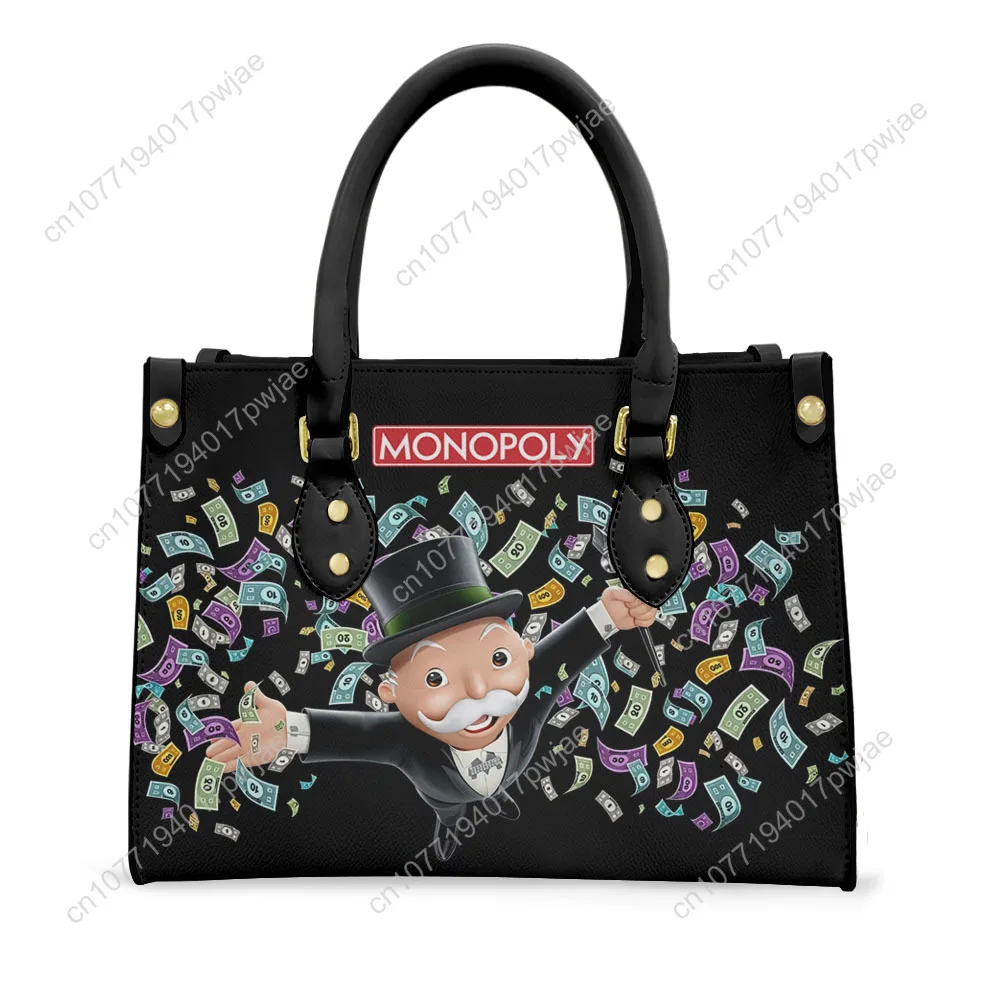 Monopoly Millionaire Tote Bag Purse Womens Mens Personalized Text Image PU Leather Handbag Business Shopping Gift Bags
Monopoly Millionaire Tote Bag Purse Womens Mens Personalized Text Image PU Leather Handbag Business Shopping Gift Bags