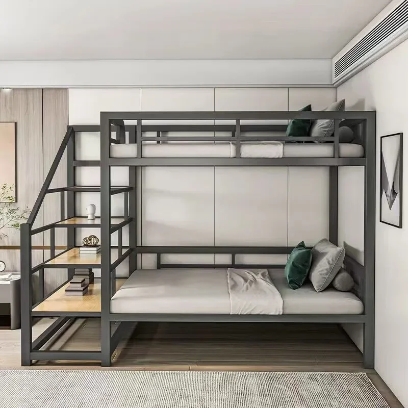 Floor bed Adult bunk bunk double loft high and low frame bed table suspended small apartment bed
Floor bed Adult bunk bunk double loft high and low frame bed table suspended small apartment bed