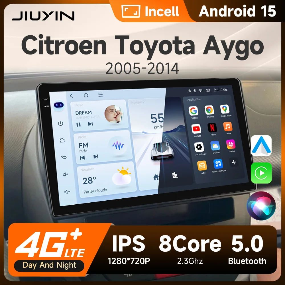 For Peugeot 107 Toyota Aygo Citroen Wireless CarPlay Auto Car Radio Stereo Android 15 GPS Touch Screen Multimedia 10 inch
For Peugeot 107 Toyota Aygo Citroen Wireless CarPlay Auto Car Radio Stereo Android 15 GPS Touch Screen Multimedia 10 inch