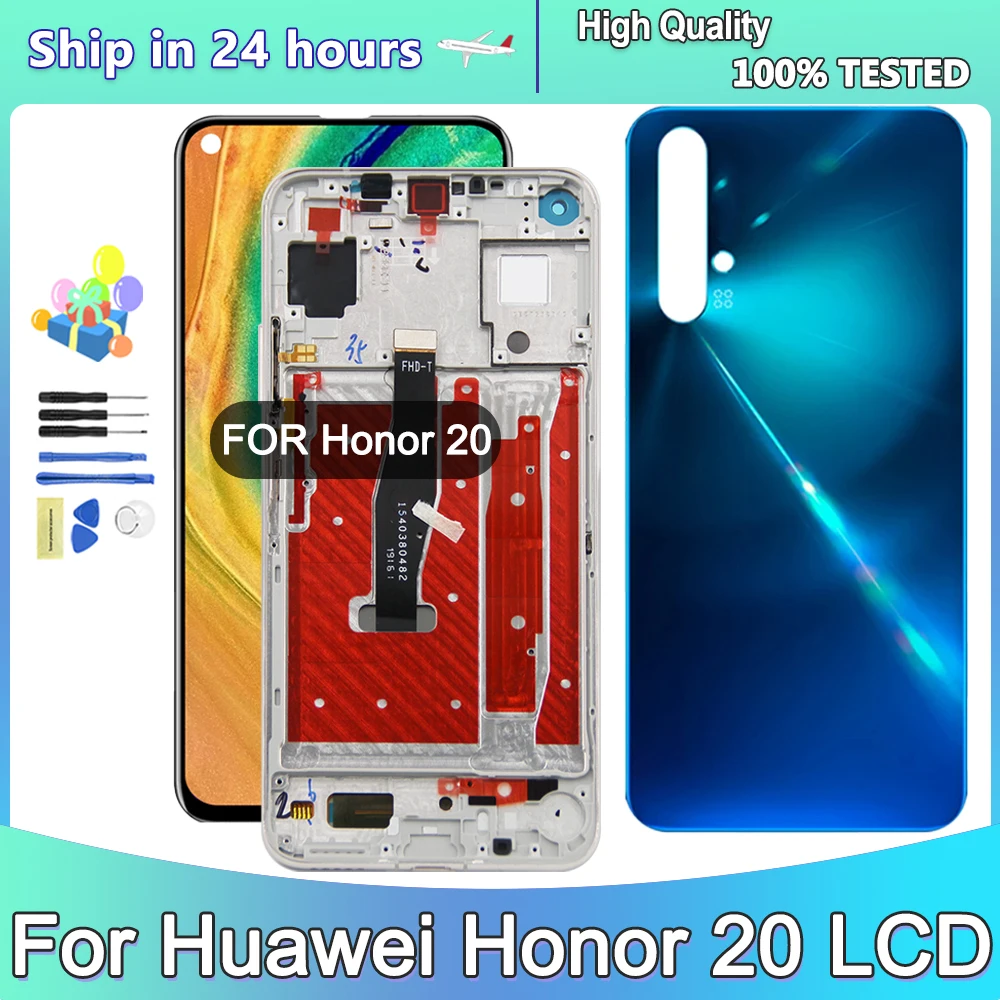 For Huawei Nova 5T Honor 20 LCD Display Touch Screen Digitizer with Frame Assembly For Huawei Nova 5T LCD YAL-L21 Replacement
For Huawei Nova 5T Honor 20 LCD Display Touch Screen Digitizer with Frame Assembly For Huawei Nova 5T LCD YAL-L21 Replacement